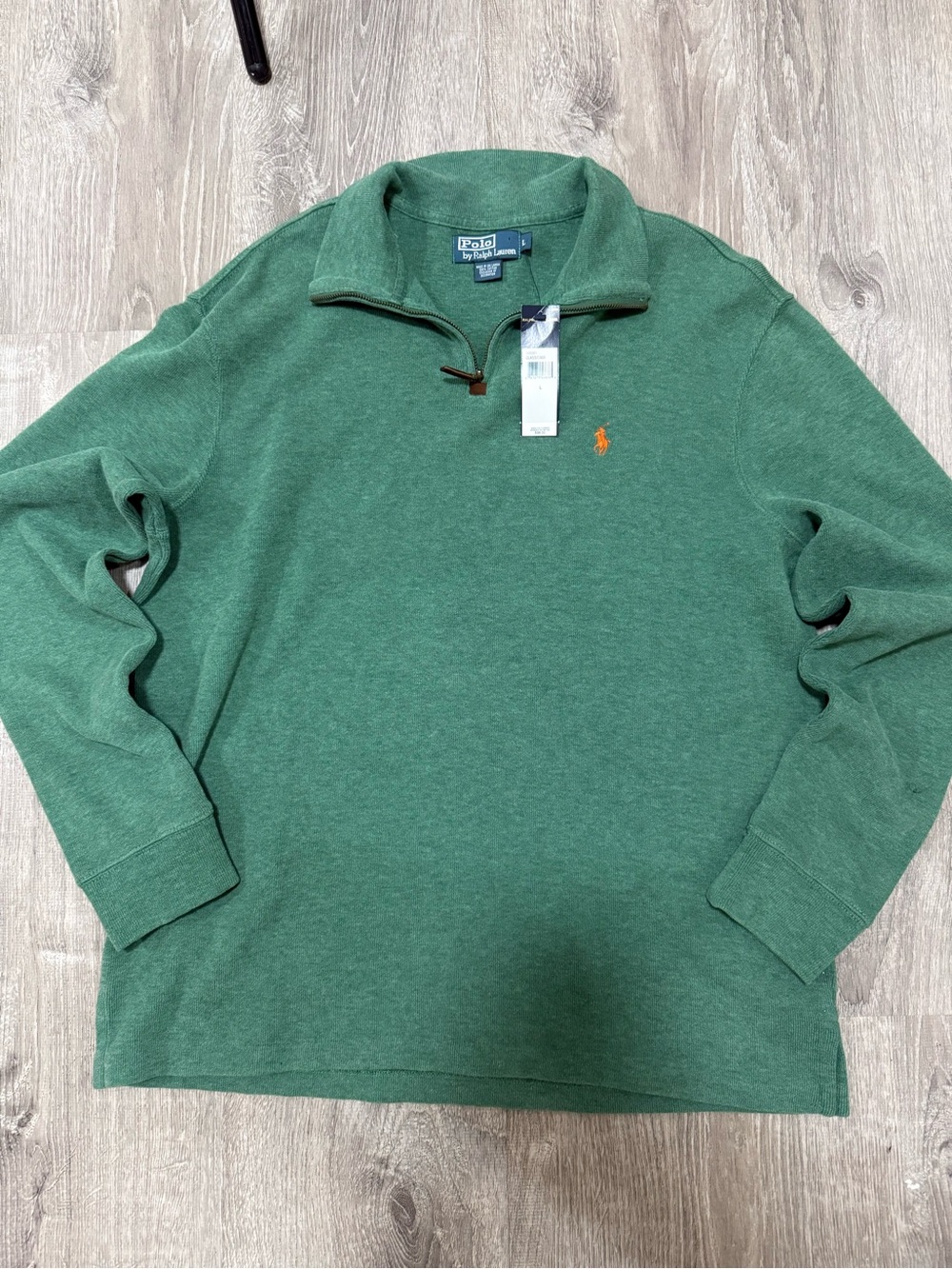 Polo by Ralph Lauren Green Quarter-Zip Pullover